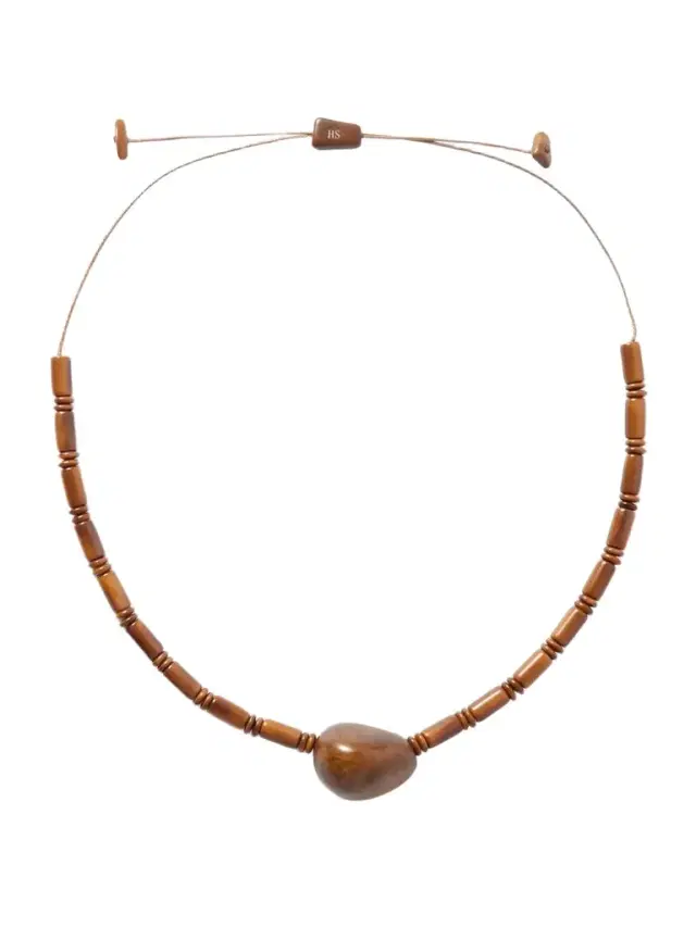 The Choker Tagua And Leather Necklace
