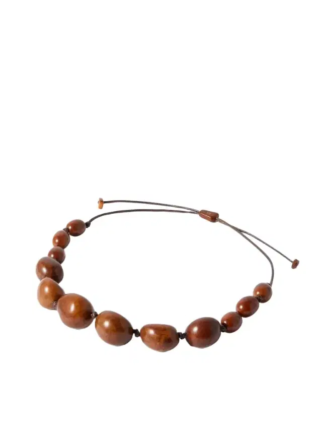 The Statement Tagua And Leather Necklace