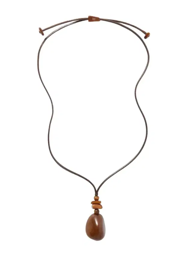 The Pendant Tagua And Leather Necklace