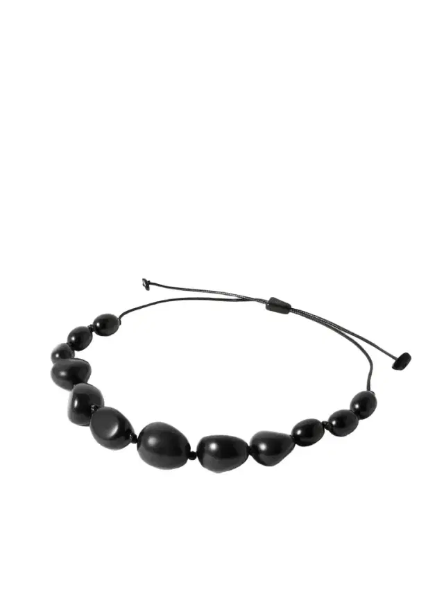 The Statement Tagua And Leather Necklace