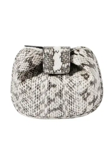 Gabriela Hearst Soft Demi Snake-effect Leather Clutch | Thumbnail 1