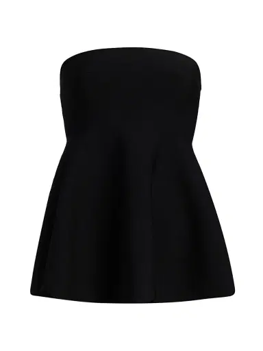 Simkhai Women's Ioanna Peplum Top - Black - Size XS | Thumbnail 1