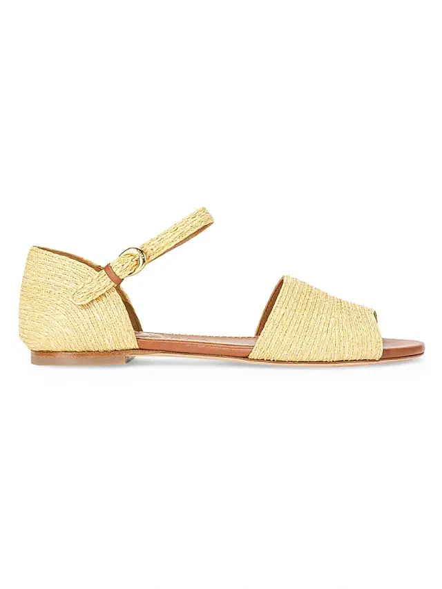 Staud Women's Catherine Raffia Sandals - Natural