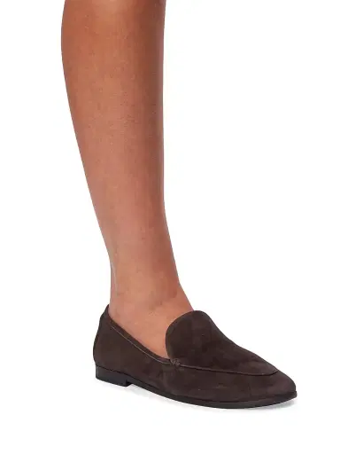 Black Suede Studio Women's Allie Suede Loafers - Hot Fudge Suede | Thumbnail 6 Black Suede Studio Women's Allie Suede Loafers - Hot Fudge Suede | Thumbnail 6