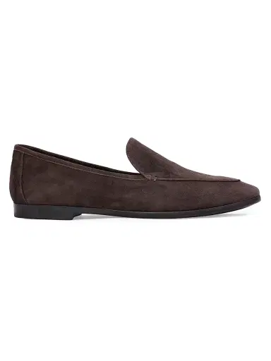 Black Suede Studio Women's Allie Suede Loafers - Hot Fudge Suede | Thumbnail 1 Black Suede Studio Women's Allie Suede Loafers - Hot Fudge Suede | Thumbnail 1