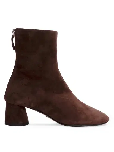 Proenza Schouler Women's Glove 50MM Suede Ankle Boots - Chocolate - Size 5.5 | Thumbnail 1