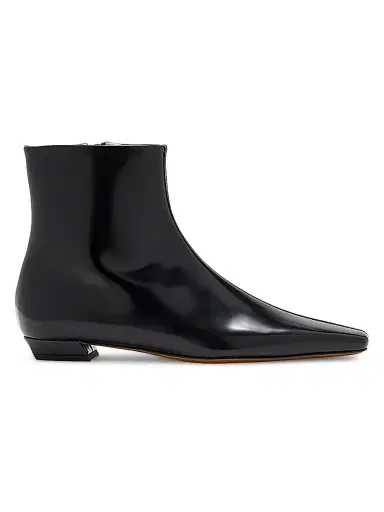 Proenza Schouler Women's Trap 25MM Spazzolato Leather Ankle Boots - Black - Size 8 | Thumbnail 1