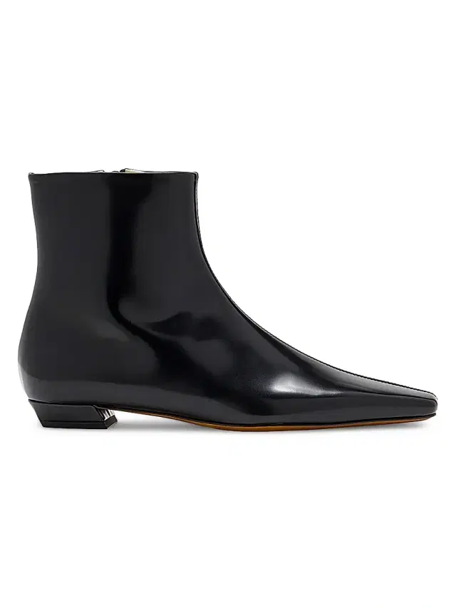 Women's Trap 25MM Spazzolato Leather Ankle Boots - Black