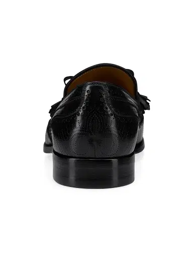 Christian Louboutin Men's Grave Moc Leather Loafers - Black | Thumbnail 3