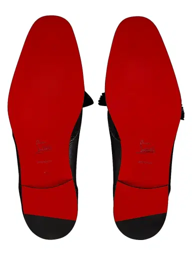 Christian Louboutin Men's Grave Moc Leather Loafers - Black | Thumbnail 5