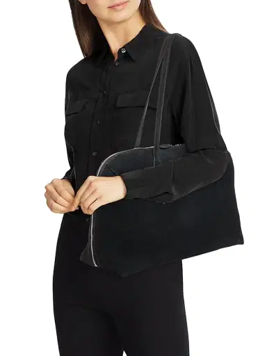 TOTEME Women's Garderob Suede Day Tote Bag | Thumbnail 2 TOTEME Women's Garderob Suede Day Tote Bag | Thumbnail 2