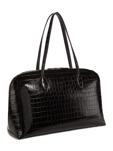 TOTEME Women's Garderob Croc-Embossed Leather Day Tote Bag | Thumbnail 3
