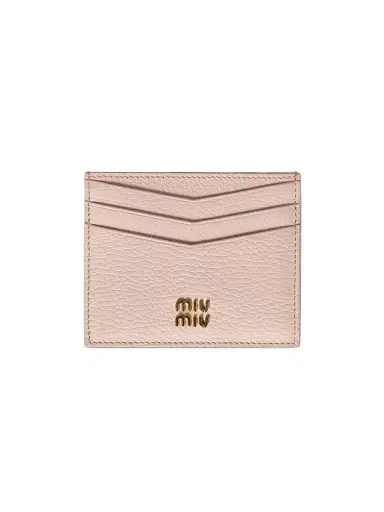 Miu Miu Women's Leather Card Holder - Pink | Thumbnail 7 Miu Miu Women's Leather Card Holder - Pink | Thumbnail 7