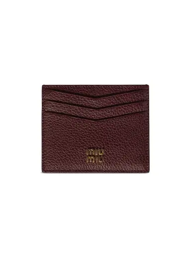 Miu Miu Women's Leather Card Holder - Pink | Thumbnail 10 Miu Miu Women's Leather Card Holder - Pink | Thumbnail 10