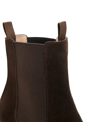 Gianvito Rossi Women's 70MM Suede Chelsea Boots - Moka - Size 12 | Thumbnail 5 Gianvito Rossi Women's 70MM Suede Chelsea Boots - Moka - Size 12 | Thumbnail 5