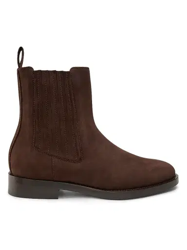 Brunello Cucinelli Men's Suede Chelsea Boots - Brown | Thumbnail 1 Brunello Cucinelli Men's Suede Chelsea Boots - Brown | Thumbnail 1