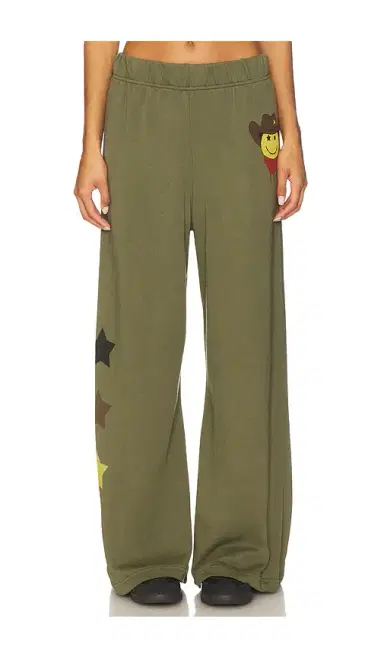 Lauren Moshi Cowboy Happyface Wide Leg Pant | Thumbnail 1 Lauren Moshi Cowboy Happyface Wide Leg Pant | Thumbnail 1