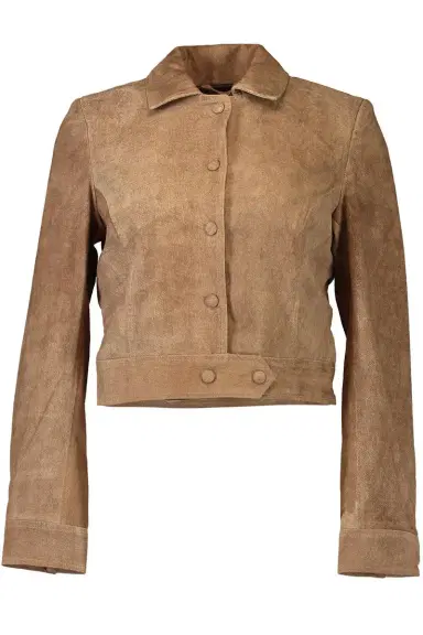 Sprwmn Cropped Trench Jacket | Thumbnail 1