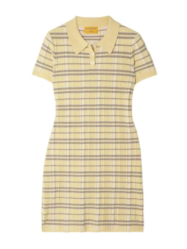 Checked Ribbed Silk-blend Mini Dress