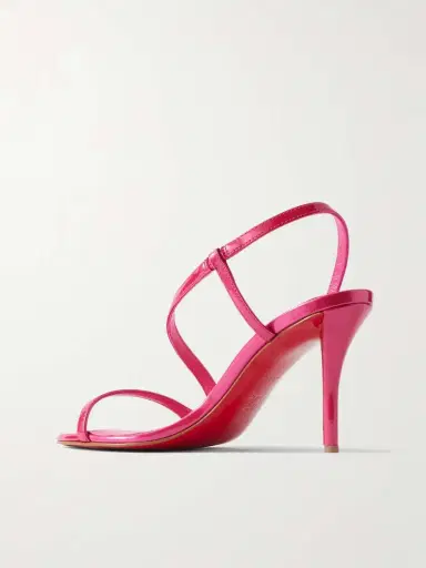 Christian Louboutin Rosa Z 80 Pvc-trimmed Patent-leather Sandals | Thumbnail 3 Christian Louboutin Rosa Z 80 Pvc-trimmed Patent-leather Sandals | Thumbnail 3