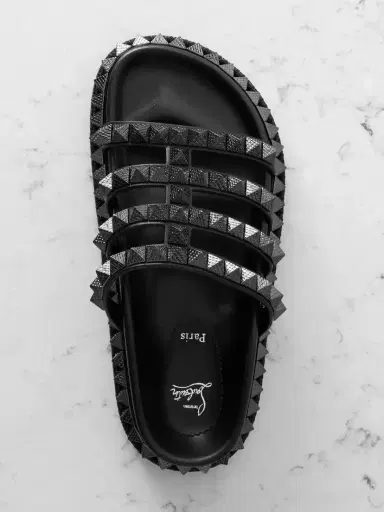 Christian Louboutin Pyra Hallulila Studded Leather Sandals | Thumbnail 5