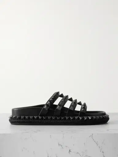 Christian Louboutin Pyra Hallulila Studded Leather Sandals | Thumbnail 1