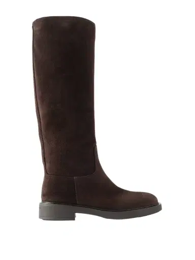 Gianvito Rossi Ascott 20 Suede Knee Boots | Thumbnail 1 Gianvito Rossi Ascott 20 Suede Knee Boots | Thumbnail 1