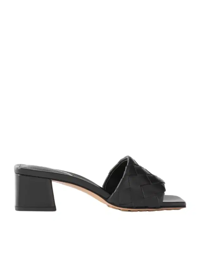 Riva Intrecciato Leather Mules
