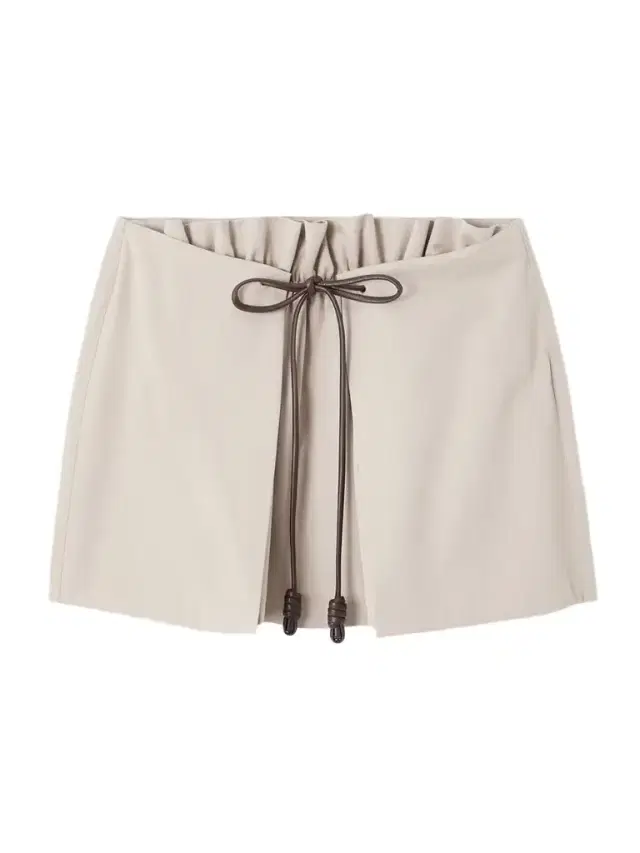 Leather-trimmed Layered Cotton And Silk-blend Mini Skirt