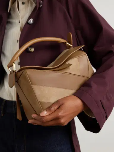 Loewe Puzzle Small Leather And Suede Shoulder Bag | Thumbnail 2 Loewe Puzzle Small Leather And Suede Shoulder Bag | Thumbnail 2