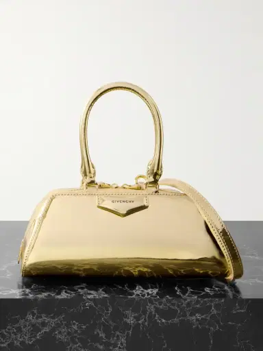 Givenchy Antigona East-west Mini Mirrored-leather Tote | Thumbnail 1 Givenchy Antigona East-west Mini Mirrored-leather Tote | Thumbnail 1
