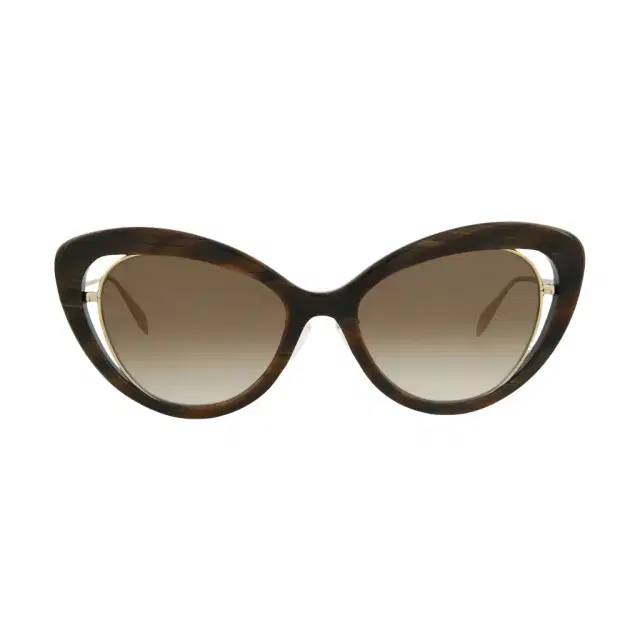 Alexander Mcqueen Cat Eye Acetate & Metal 53 mm Ladies Sunglasses by The Solist