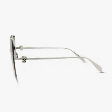 Alexander McQueen Alexander Mcqueen Square Metal 63 mm Ladies Sunglasses by The Solist | Thumbnail 3 Alexander McQueen Alexander Mcqueen Square Metal 63 mm Ladies Sunglasses by The Solist | Thumbnail 3