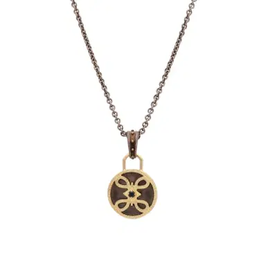 Armenta Armenta 18K Yellow Gold & Grey Sterling Silver Unisex Necklace by The Solist | Thumbnail 1