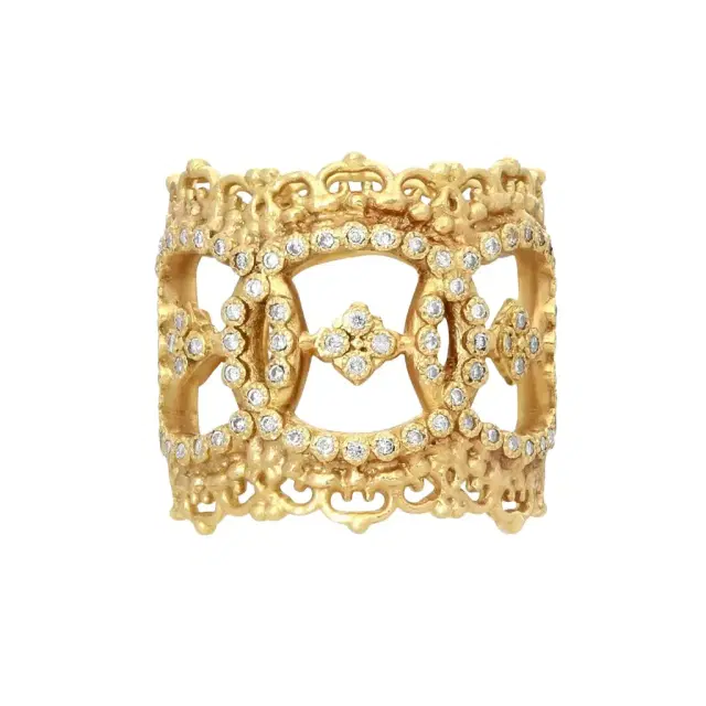 Armenta Armenta Sueno 18K Yellow Gold Diamond Band Ring Sz. 6.5 by The Solist