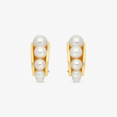 ASSAEL Assael 18K Yellow Gold Akoya Cultured Pearl Clipback Earrings by The Solist | Thumbnail 2