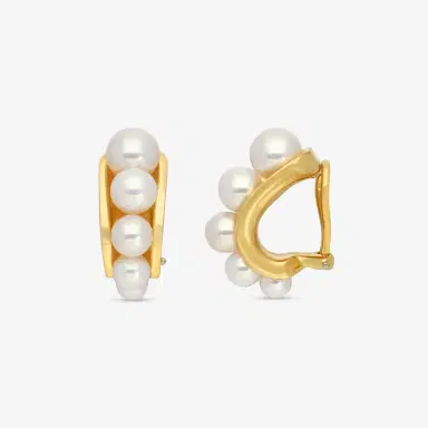 ASSAEL Assael 18K Yellow Gold Akoya Cultured Pearl Clipback Earrings by The Solist | Thumbnail 3