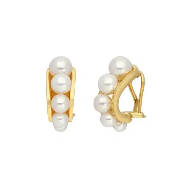 ASSAEL Assael 18K Yellow Gold Akoya Cultured Pearl Clipback Earrings by The Solist | Thumbnail 1