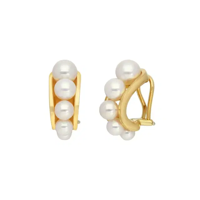 ASSAEL Assael 18K Yellow Gold Akoya Cultured Pearl Clipback Earrings by The Solist