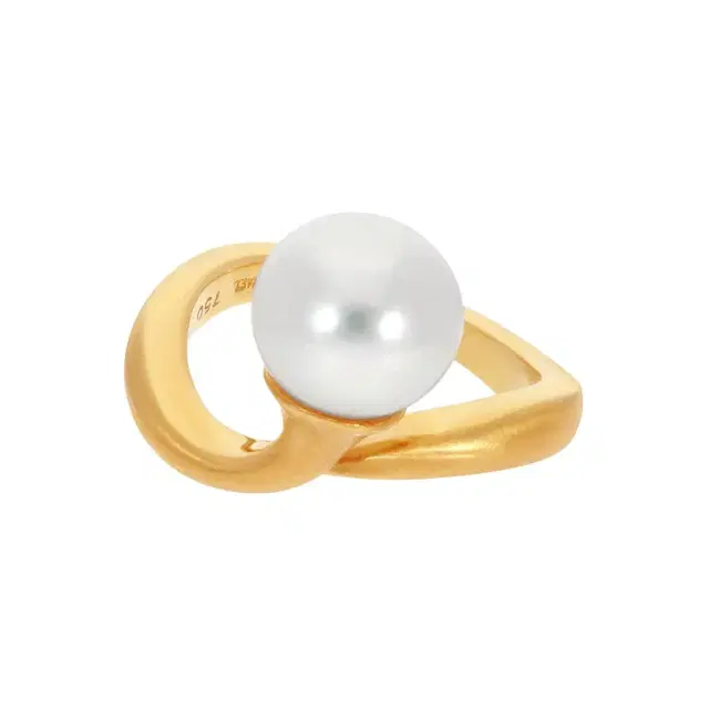 ASSAEL Assael Angela Cummings 18K Yellow Gold Single South Sea Cultured Button Pearl Ring Sz. 6.5 by The Solist