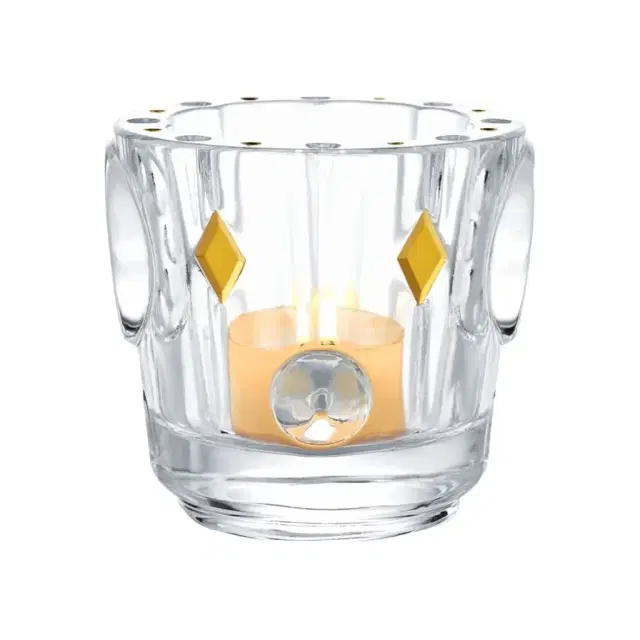 Baccarat Faunacrystopolis Bird Motive Clear Crystal Candle Holder by The Solist