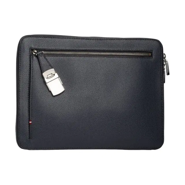 BALLY Bally Gabher Grey Leather Men's Portfolio by The Solist