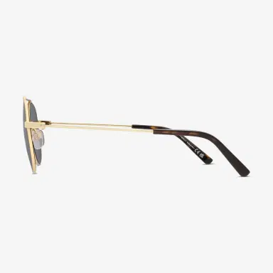 BALLY Bally Men's Shiny Deep Gold & Brown Aviator 52mm Sunglasses by The Solist | Thumbnail 3 BALLY Bally Men's Shiny Deep Gold & Brown Aviator 52mm Sunglasses by The Solist | Thumbnail 3