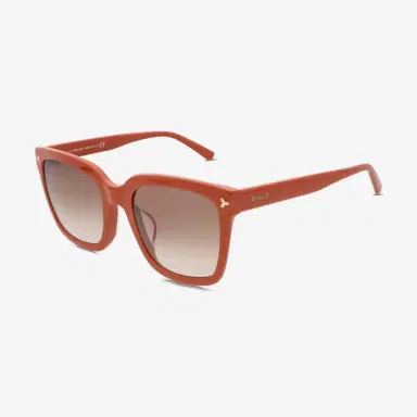BALLY Bally Women's Shiny Orange & Gradient Brown Oversized 53mm Sunglasses by The Solist | Thumbnail 2 BALLY Bally Women's Shiny Orange & Gradient Brown Oversized 53mm Sunglasses by The Solist | Thumbnail 2