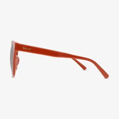 BALLY Bally Women's Shiny Orange & Gradient Brown Oversized 53mm Sunglasses by The Solist | Thumbnail 3 BALLY Bally Women's Shiny Orange & Gradient Brown Oversized 53mm Sunglasses by The Solist | Thumbnail 3