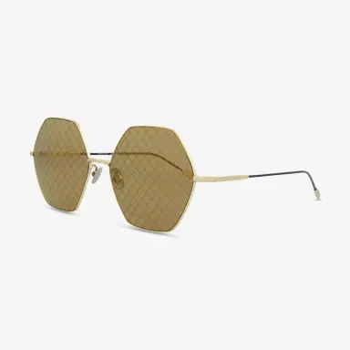 Bottega Veneta Bottega Veneta Geometric Metal 60mm Ladies Sunglasses by The Solist | Thumbnail 2