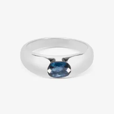 Bulgari Bulgari 18K White Gold Sapphire Ring Sz. 7.25 by The Solist | Thumbnail 2