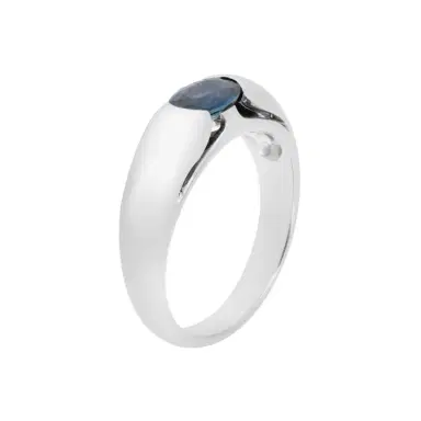 Bulgari Bulgari 18K White Gold Sapphire Ring Sz. 7.25 by The Solist | Thumbnail 1