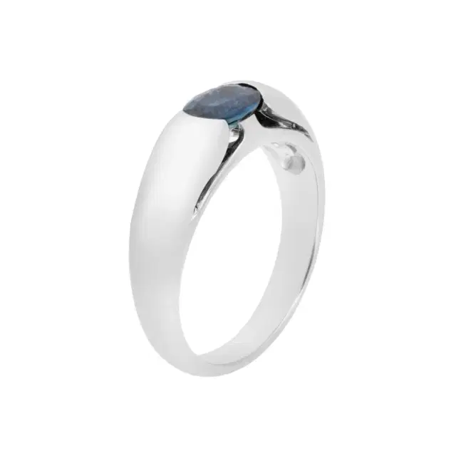 Bulgari Bulgari 18K White Gold Sapphire Ring Sz. 7.25 by The Solist