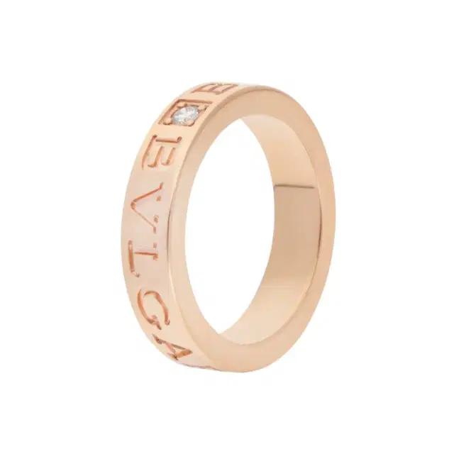 Bulgari Bulgari B.Zero1 18K Rose Gold Diamond Ring Sz. 5.25 341821 - by The Solist